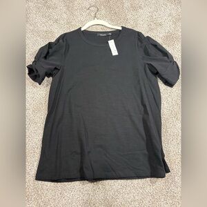 Doe & Rae Classic Black Short Sleeve Top